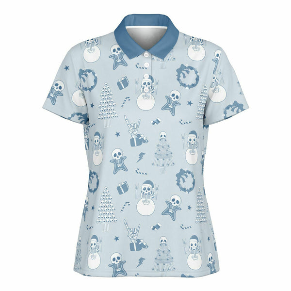 🩷 Women's Polo Shirt - Christmas Rocks