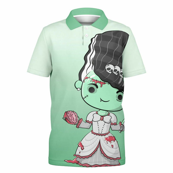 🖤 Kids Polo Shirt -- Frankensteins Princess