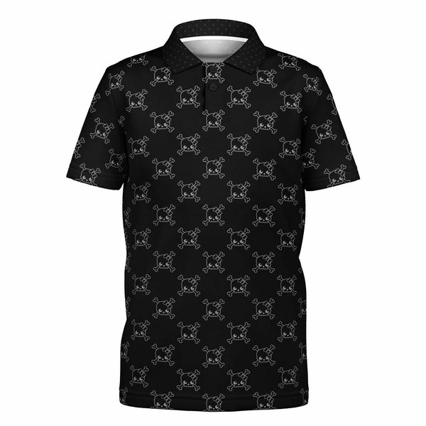 🖤 Kids Polo Shirt -- Skully Girl