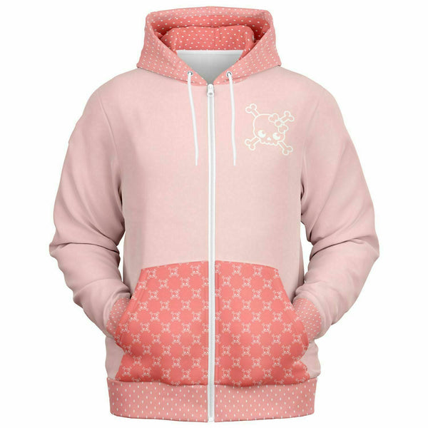 🩷 Women's Zip-Up Hoodie -- Skully Girl