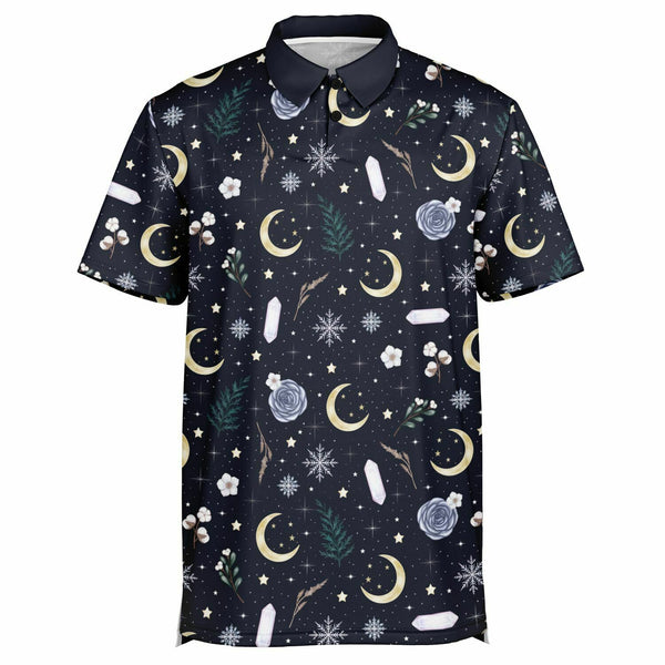 💙 Men's Polo Shirt -- Wintermoon