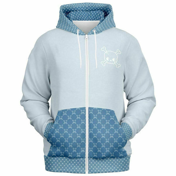 💙 Men's Zip-Up Hoodie -- Skully Boy