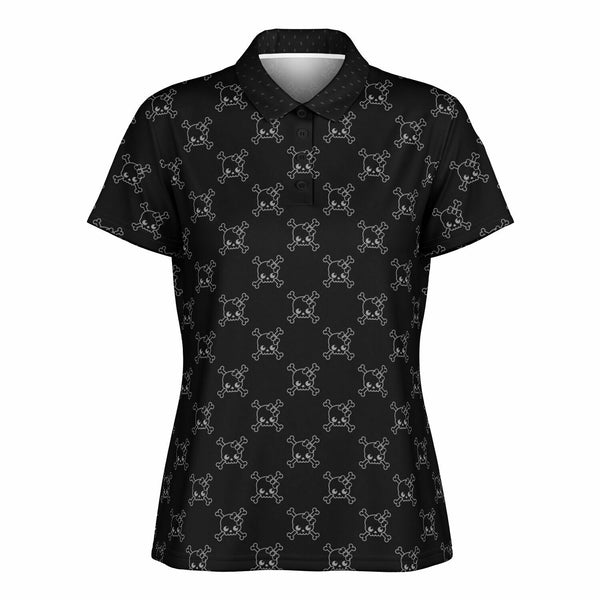 🩷 Women's Polo Shirt -- Skully Girl