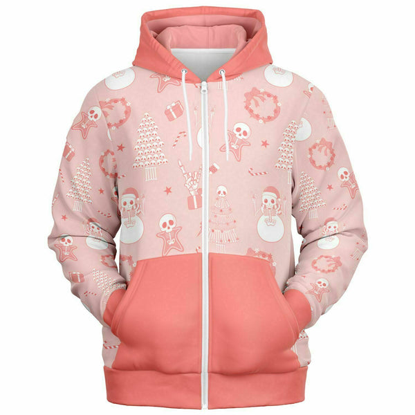 🩷 Women's Zip-Up Hoodie -- Christmas Rocks