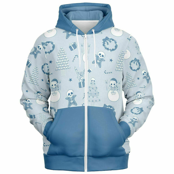 💙 Men's Zip-Up Hoodie -- Christmas Rocks