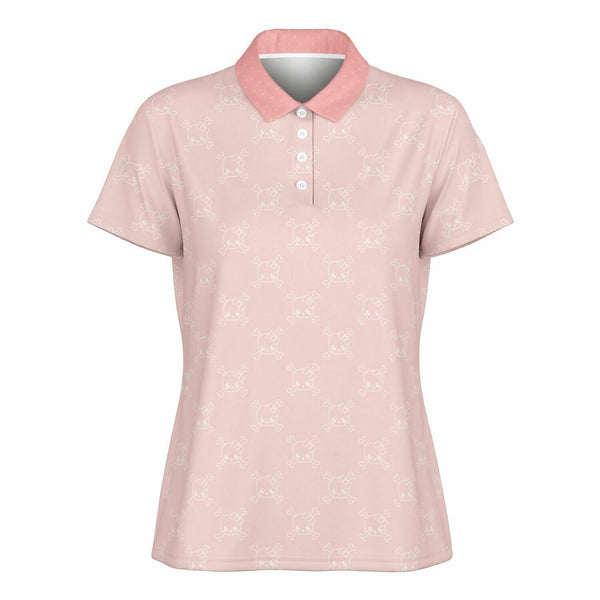 🩷 Women's Polo Shirt -- Skully Girl