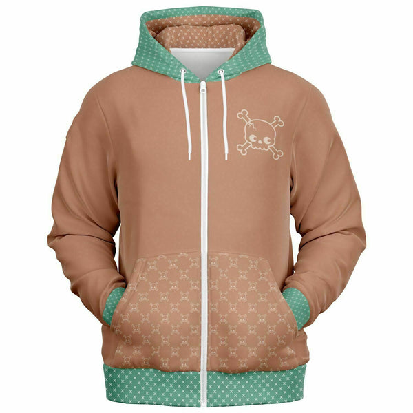 💙 Men's Zip-Up Hoodie -- Skully Boy