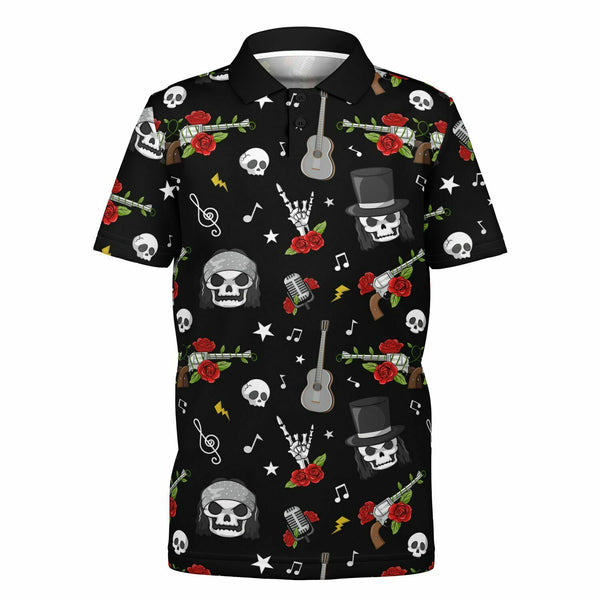 🖤 Kids Polo Shirt -- Sweet Rose o' Mine