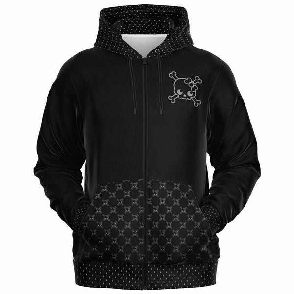 🩷 Women's Zip-Up Hoodie -- Skully Girl