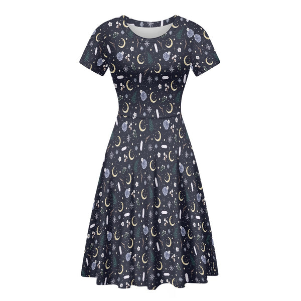 🩷 Women's Short Sleeved Dress -- Wintermoon