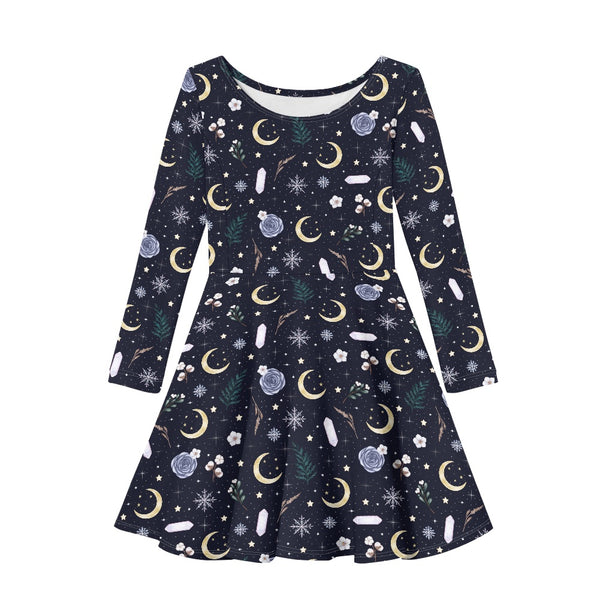 🖤 Kids Long Sleeved Dress -- Wintermoon