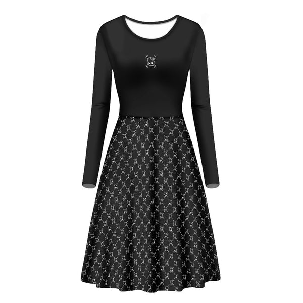 🩷 Women's Long Sleeved Dress -- Skully Girl