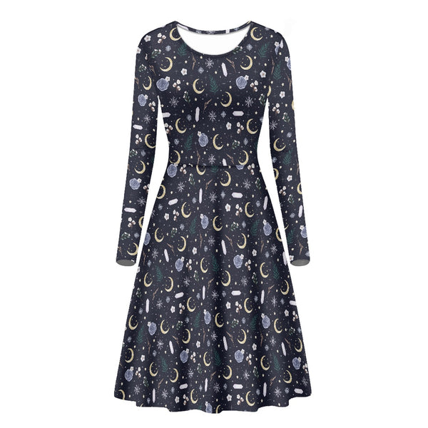 🩷 Women's Long Sleeved Dress -- Wintermoon